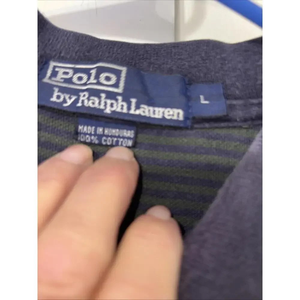 Polo Ralph Lauren Men’s Large Polo Stripes Heavy‎ Weight